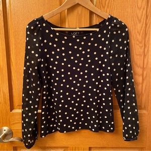 LOFT polka dot top